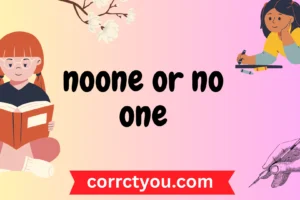 noone or no one
