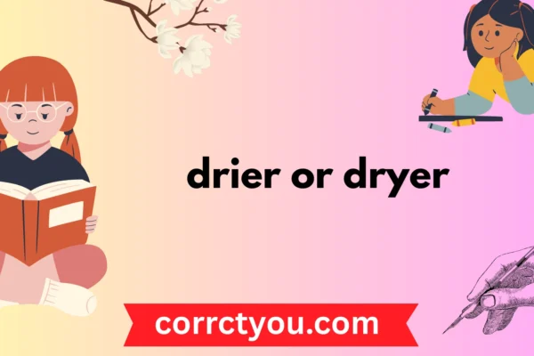 drier or dryer