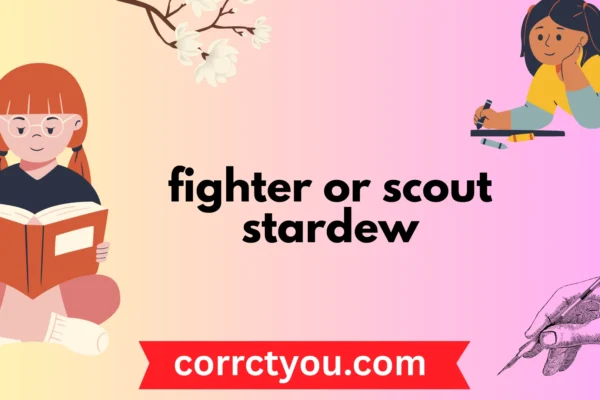 fighter or scout stardew