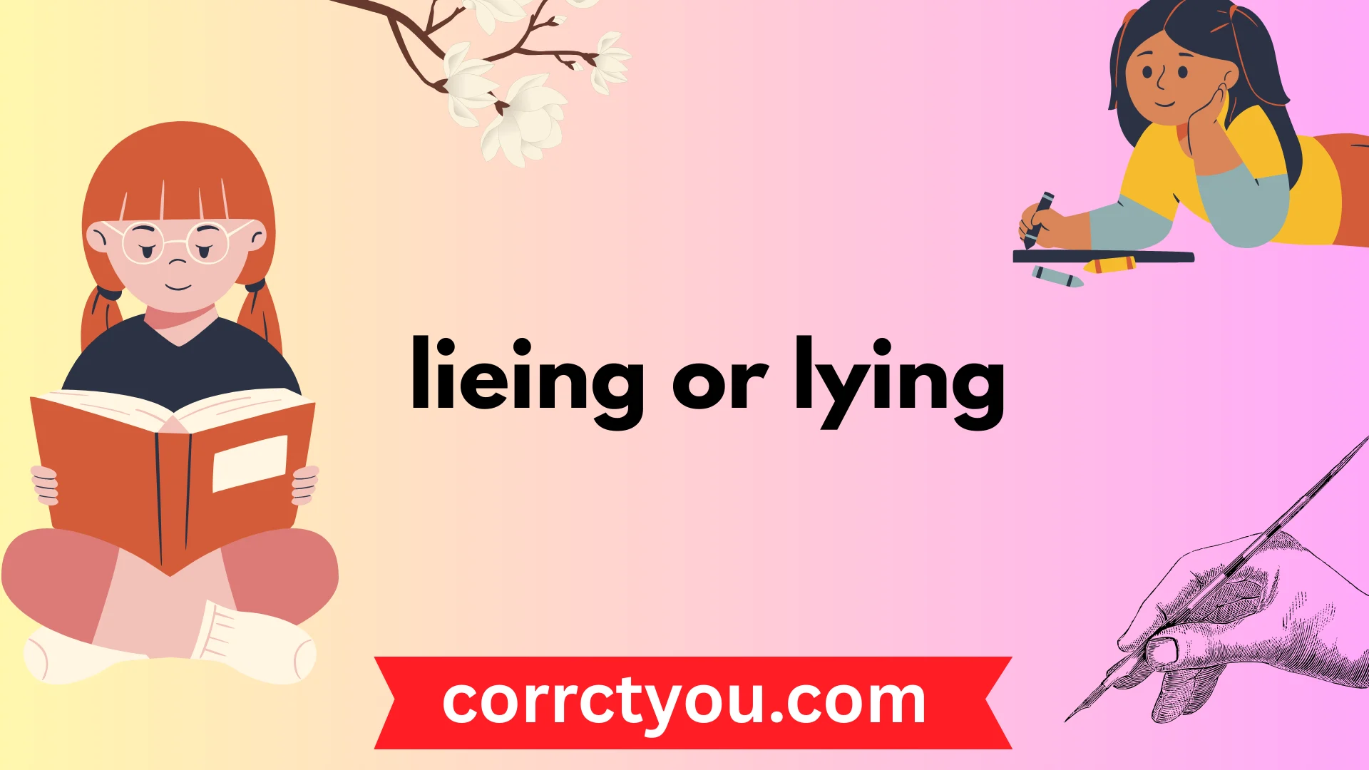 lieing or lying